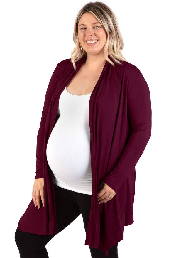 Maternity Bamboo Waterfall Cardigan - 2 Pack