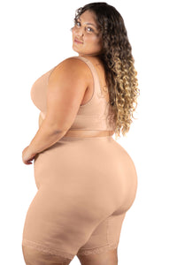 Curvy Anti Chafing High Rise Long Cotton Rich Shorts