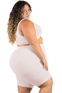 Curvy Anti Chafing High Rise Long Cotton Rich Shorts