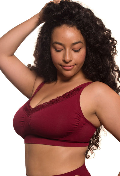 Lace Minimizer Wire Free Bra - Fancy 3 Pack