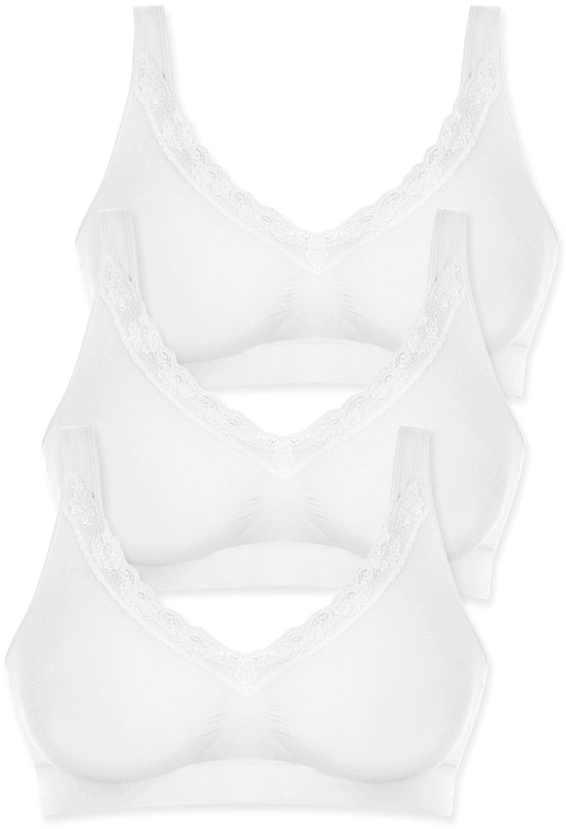Pregnancy Cotton Rich Pull On Sleep Bra - 3 Pack