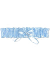 Bridal Garter Deluxe - Silver Heart