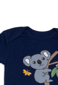 100% Organic Cotton Short Sleeve Baby Bodysuit - Free Gift