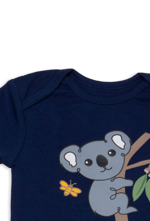 100% Organic Cotton Short Sleeve Baby Bodysuit - Free Gift