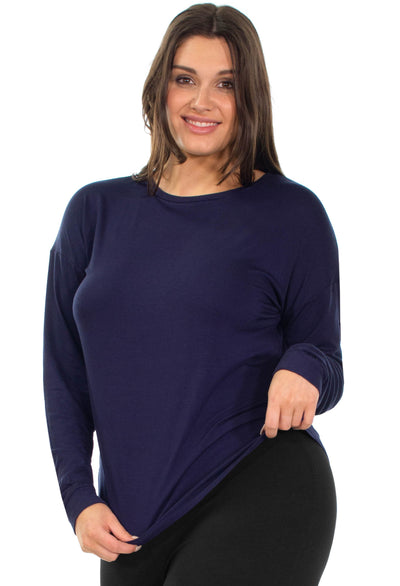 Bamboo Long Sleeve Pajama Set - Navy