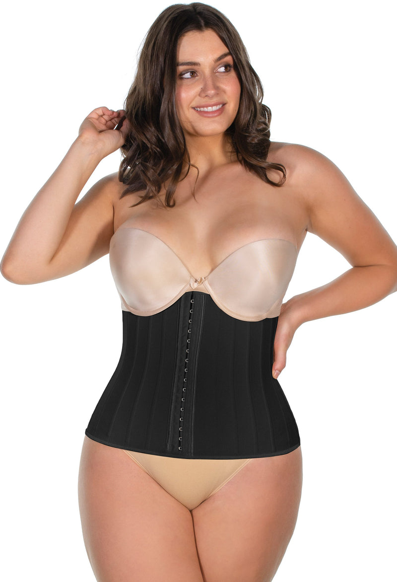 Steel Boned Black Corset