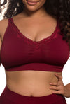 3 Pack Full Bust Wire Free Minimizer Bra + 3x4 Hook Bra Extender Set