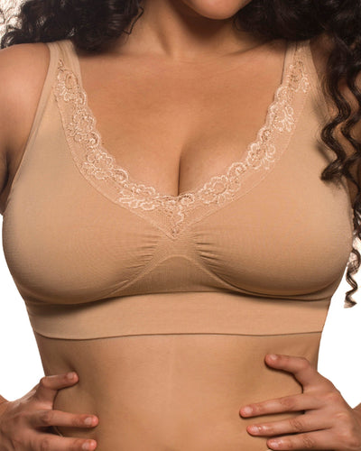 Lace Minimizer Wire Free Bra